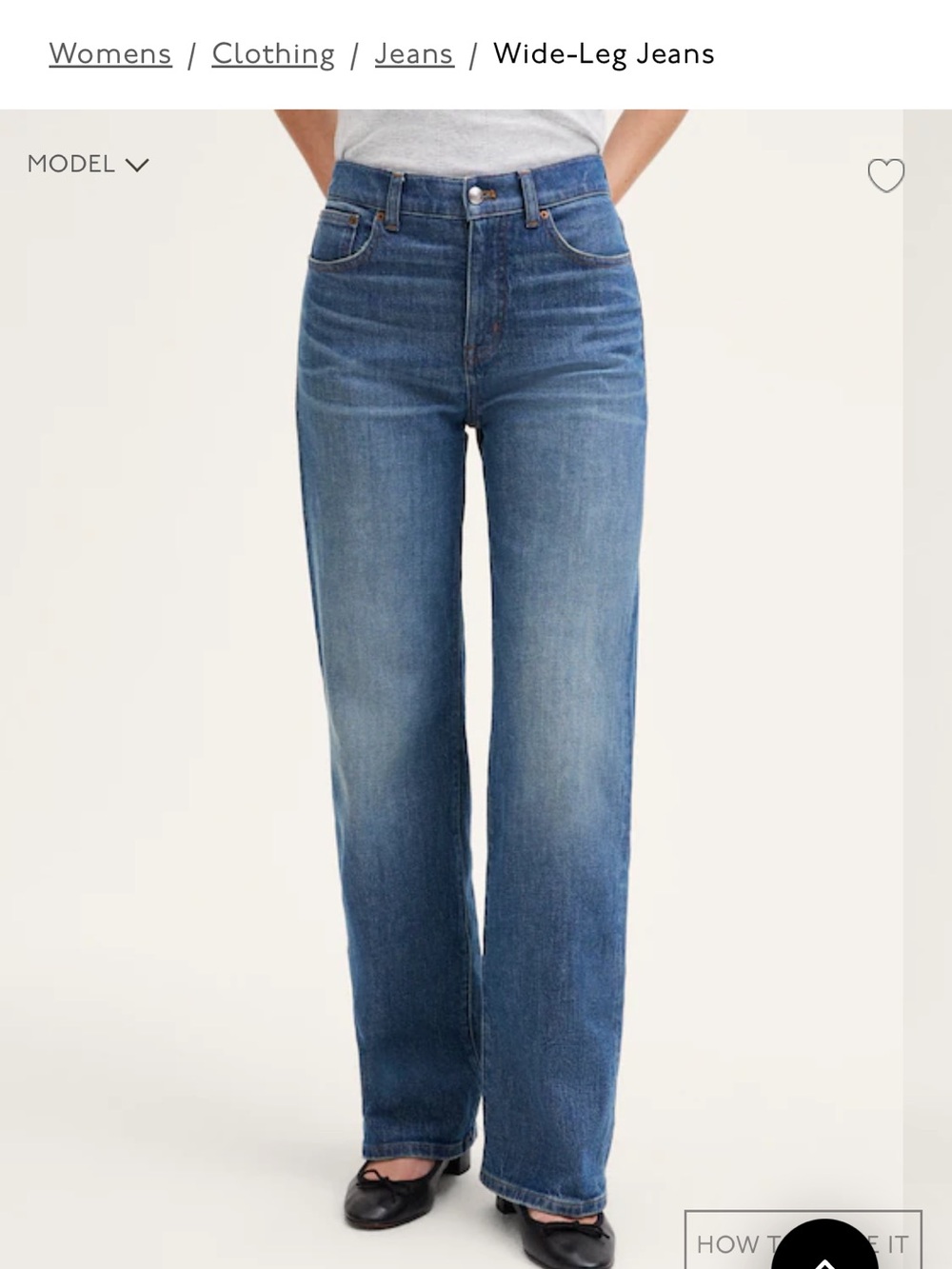 Madewell The Perfect Vintage Wideleg Jeans